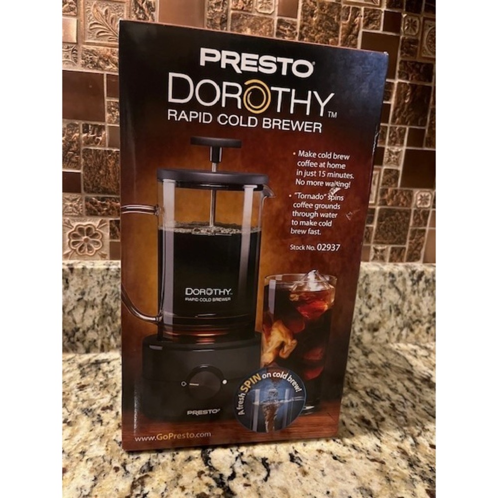 Presto 02937 Dorothy™ Electric Rapid‎ Cold Brewer - Cold Brew at Home in 15 mins